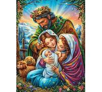 Nativity Scene with Holy Family Puzzle 1000 Pezzi Gioco Creativo Per Ragazzi Mitos Fantástico Cuento De Hadas Intelligenza Educativa Rompicapo Idea Regalo Per Figlio A Natale E Compleanno 1000 PCS