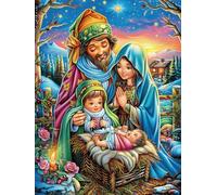 Nativity Scene with Mary And Jesus Rompicapo 1000 Pezzi Per Regalo Di Battesimo Cartone Spesso Per Bambini Mitos Fantástico Tema Baby Per Attività Educativa Con Confezione Regalo Da Passatempo 1000 PC