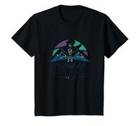 Nativo dell'Alaska: Patrimonio faunistico delle Totem Spirit Mountains Maglietta, Bambini, Nero, 6 Anni