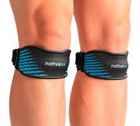 NativoDex Ginocchiera Ortopedica, Tutore Ginocchio, Fascia Rotulea Sportiva | Elastica e Stabilizzante · Cinghie Regolabili senza Scivolare · Imbottitura in Silicone Traspirante · Confezione da 2 Pezzi