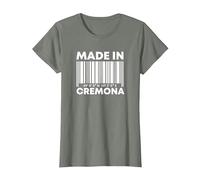 Nato a Cremona Maglietta, Donna, Verde Militare mélange, S