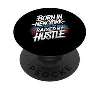 Nato a New York New York Hustle Motivazione Big City NYC PopSockets PopGrip Adesivo