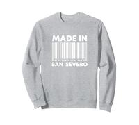 Nato a San Severo Felpa, Unisex per Adulti, Grigio Melange, M