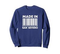 Nato a San Severo Felpa, Unisex per Adulti, Navy, M