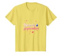 Nato a Settembre: Celebrazione del Compleanno Autunnale Maglietta, Bambini, Limone, 8 Anni