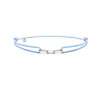 Nato Cuff - Bracciale Argento 925 Links - Fatto a mano in Francia - Regolabile - Gioiello Uomo o Donna (Sky Blue)
