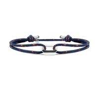 Nato Cuff - Bracciale Paracord 2mm - Gancio Loop Argento 925 - Fatto a mano in Francia - Gioiello Uomo o Donna regolabile