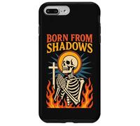 Nato Dalle Ombre Fede Cristiana Scheletro Gotico Christcore Custodia per iPhone 7 Plus/8 Plus