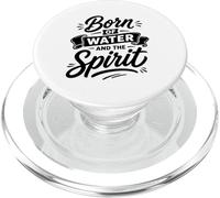 Nato Dell'acqua E Dello Spirito Fedele Battesimo Cristiano PopSockets PopGrip per MagSafe