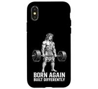 Nato di nuovo costruito diversamente cristiano allenamento Deadlifter Custodia per iPhone X/XS