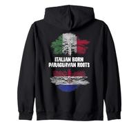 Nato in Italia Radici Paraguaiane Italia Antenati del Paraguay Felpa con Cappuccio