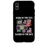 Nato negli anni '70 sollevato anni '80 Cool Gen X Throwback Vibes Uomini Donne Custodia per iPhone X/XS