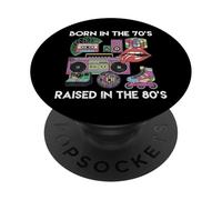 Nato negli anni '70 sollevato anni '80 Cool Gen X Throwback Vibes Uomini Donne PopSockets PopGrip Adesivo