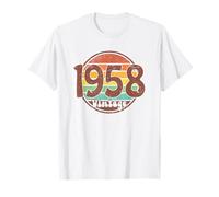 Nato nel 1958 Compleanno, Semplice Vintage Nato nel 1958 Compleanno Maglietta