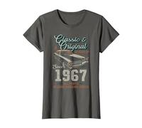Nato nel 1967 Auto d'Epoca 59° Compleanno Maglietta, Donna, Asfalto, L