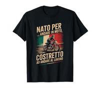 Nato per Andare in Moto Camicia Motociclista Maglietta
