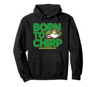 Nato per Chirp Coqui Prodotto a Porto Rico Boricua Pride Felpa con Cappuccio