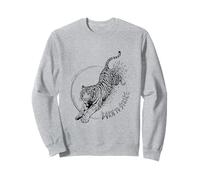 Nato per colpire la feroce Tigre Wild Predator Instinct Jungle Felpa