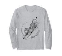 Nato per colpire la feroce Tigre Wild Predator Instinct Jungle Maglia a Manica