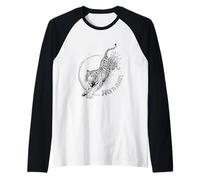 Nato per colpire la feroce Tigre Wild Predator Instinct Jungle Maglia con Maniche Raglan