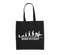 Nato Per Combattere - Borsa In Tela - Arte Marziale Di Combattimento Judo Amore