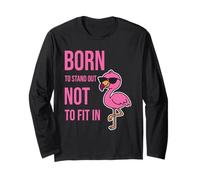 Nato per distinguersi Non per Adattarsi - Potenziare Fenicottero Maglia a Manica