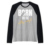 Nato per Essere Leggermente infastidito. Sarcasmo di Ufficio Maglia con Maniche Raglan