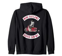 Nato per Essere Mite - Divertente Club Moto Super Cub Felpa con Cappuccio