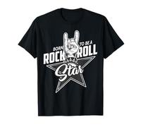 Nato per Essere Un Concerto Hard Rocker Rock & Roll Star Maglietta