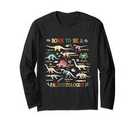 Nato per Essere Un paleontologo costretto ad Andare a Scuola Scienziato Maglia a Manica