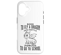 Nato per far volare un drago in battaglia costretto ad andare a scuola Custodia per iPhone 16