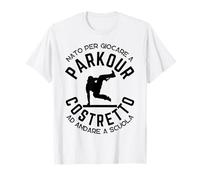 Nato per fare Parkour Tracciatore Bambino Ragazzo Divertente Maglietta
