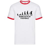 Nato Per Giocare A Calcio - Ringer Uomo - Amore Giocatore Di Calcio Fan