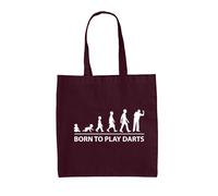 Nato Per Giocare A Darts - Borsa In Tela - Giocatore Tavola Dart Pub Van Gerwen