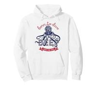 Nato per immergersi nelle profondità del Mare, Casco da subacqueo Octopus Felpa con Cappuccio