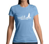 Nato Per Navigare - Maglietta Donna - Vela Marinaio Barca Hobby Divertente Amore