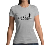 Nato Per Navigare - Maglietta Donna - Vela Marinaio Barca Hobby Divertente Amore