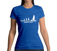 Nato Per Navigare - Maglietta Donna - Vela Marinaio Barca Hobby Divertente Amore