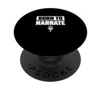 Nato per raccontare Broadcasting Sportscaster Annunciatori sportivi PopSockets PopGrip Adesivo