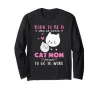 Nato per restare a casa costretto Lavorare, Mamma gatta Maglia a Manica