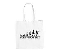 Nato Per Suonare Il Basso - Borsa In Tela - Chitarra Musica Rock