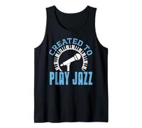 Nato Per Suonare Jazz Microfono Pianoforte Canotta