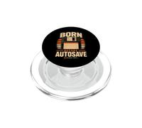 Nato prima del salvataggio automatico di floppy disk retro gamer PopSockets PopGrip per MagSafe