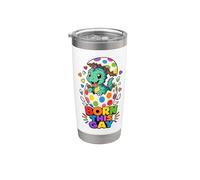 «Nato questo gay» Dino Hatching Pride Bicchiere termico in acciaio inox doppia parete