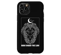 Nato sotto il leone Leone Zodiac Costellazione Luna Astrologia Custodia per iPhone 11 Pro