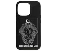 Nato sotto il leone Leone Zodiac Costellazione Luna Astrologia Custodia per iPhone 13 Pro