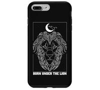 Nato sotto il leone Leone Zodiac Costellazione Luna Astrologia Custodia per iPhone 7 Plus/8 Plus