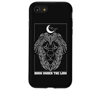 Nato sotto il leone Leone Zodiac Costellazione Luna Astrologia Custodia per iPhone SE (2020) / 7 / 8