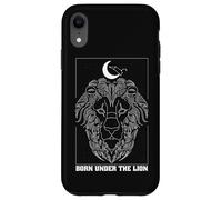 Nato sotto il leone Leone Zodiac Costellazione Luna Astrologia Custodia per iPhone XR