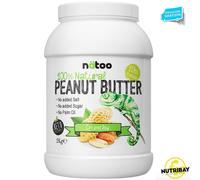 NATOO 100% PEANUT BUTTER CRUNCHY 2kg BURRO CON GRANELLA